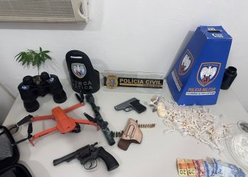 Polícia prende suspeito de homicídio e apreende armas e drogas em Nova Venécia