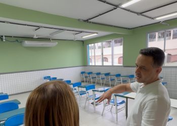 Na volta às aulas, Gandini chama a atenção para temperatura na sala