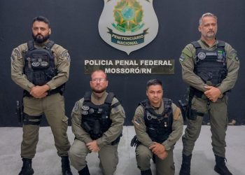 Policiais penais do Espírito Santo reforçam Força Penal Nacional em Mossoró