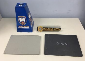 Polícia prende ladrões e recupera notebooks furtados de Secretaria de Saúde de Município do ES