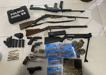 Polícia Civil apreende oito armas em operação no interior de São Mateus