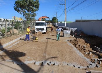 Prefeitura inicia pavimentação em ruas do Bairro Mata Atlântica em Jaguaré