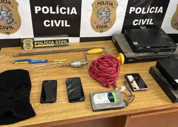 Polícia prende suspeito de furto em lotérica de Fundão