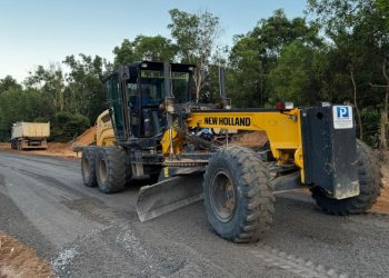 Obra do asfalto de Floresta do Sul ganha ritmo e chega a 30% de execução