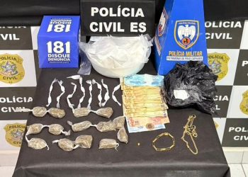 PCES e PMES apreendem drogas e prende suspeitos em Ponto Belo