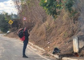 CBMES identifica suspeito de provocar incêndio em vegetação e homem é preso