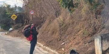 CBMES identifica suspeito de provocar incêndio em vegetação e homem é preso