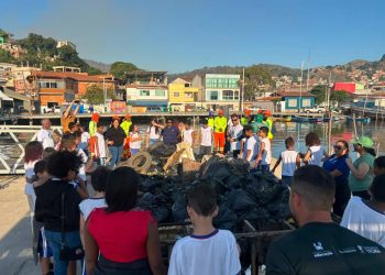 Meia tonelada de lixo é retirada do manguezal de Vitória no Dia Internacional do Manguezal